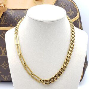 Stainless Steel Chain Gold Plated Luxury Chain Necklace